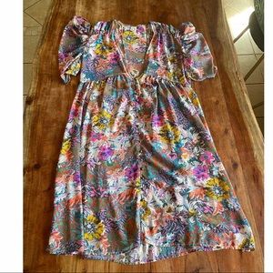 Anthropologie floral sundress size XL